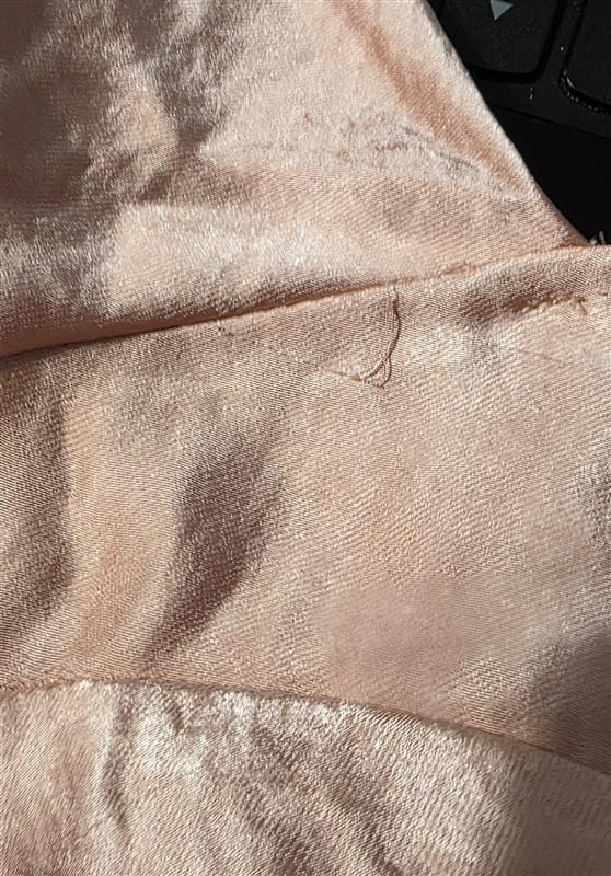 NWTD Selfie Leslie S Champs Elysees Long Sleeve Open Back Mini Dress Peach 134327