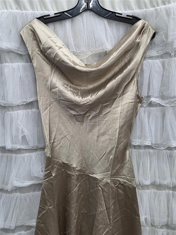 NWOT Blue Blush S Eugene Bodycon Mini Dress Gold 134333