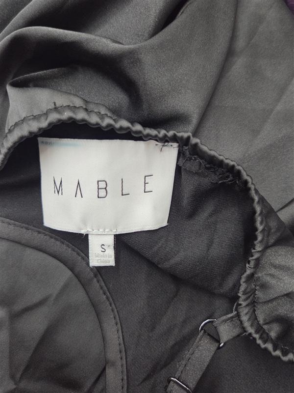 NWOT Mable S Black Sleeveless Satin Slip Mini Dress 134341