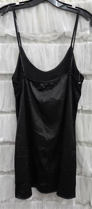 NWOT Mable S Black Sleeveless Satin Slip Mini Dress 134341