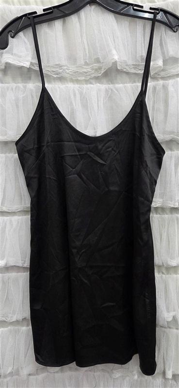 NWOT Mable S Black Sleeveless Satin Slip Mini Dress 134341