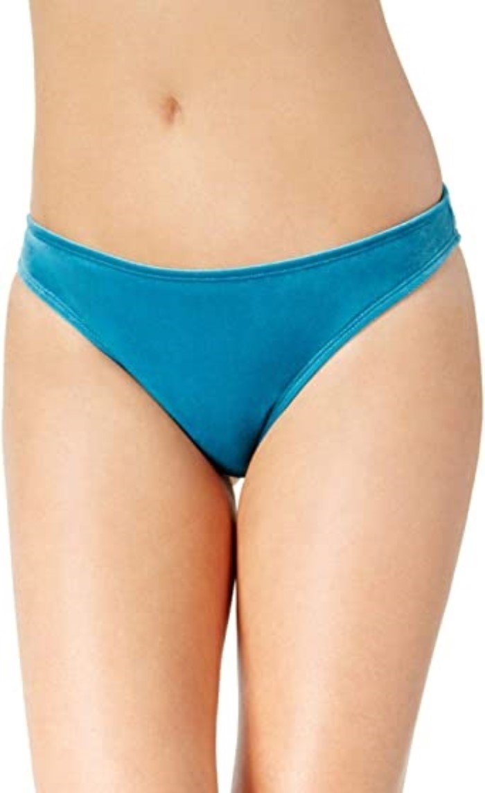 NWT California Waves Juniors LG Velvet Bikini Top & Bottom Turquoise 134357