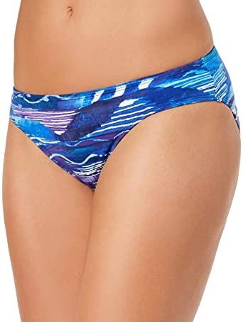 NWPT Ralph Lauren 16 Calypso Ikat Print Hipster Bikini Swim Bottom Blue 134363