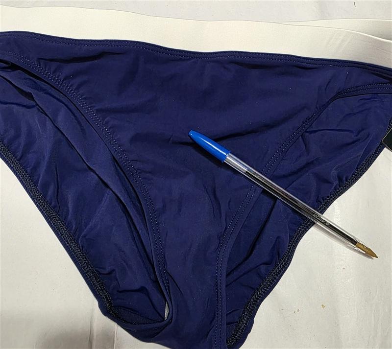 NWT Ralph Lauren 16 Banded Bel Air Hipster Bikini Bottom Beach Club Blue 134365