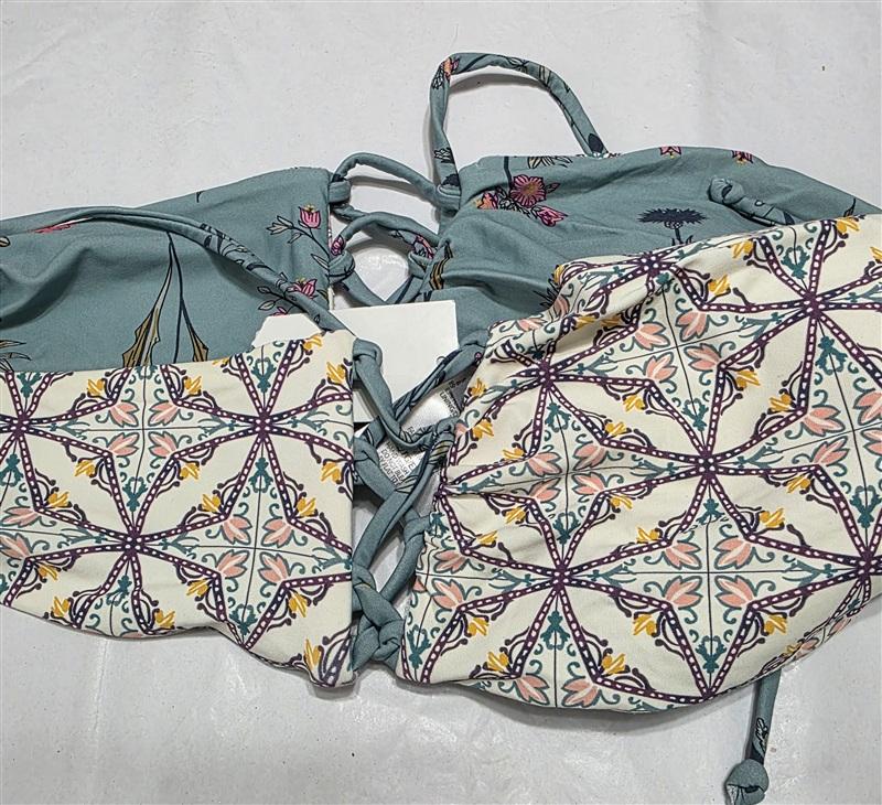 NWT O'Neill XL Piper Reversible Bandeau Bikini Swimsuit Top 134367
