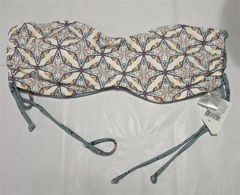 NWT O'Neill XL Piper Reversible Bandeau Bikini Swimsuit Top 134367