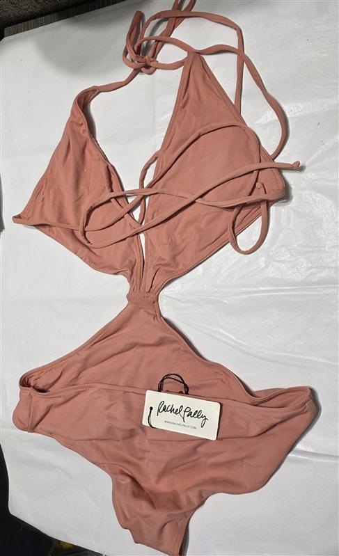 NWT Rachel Pally S Melbourne Maillot 1pc Swimsuit Peach Pink 134378