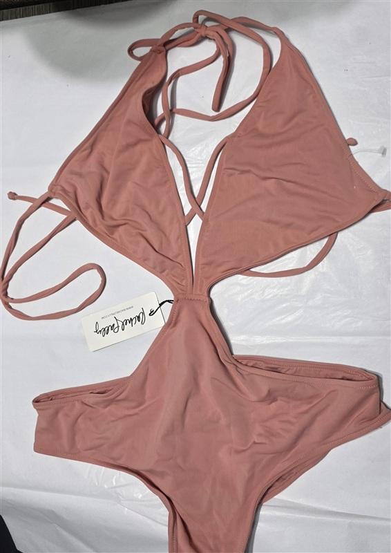 NWT Rachel Pally S Melbourne Maillot 1pc Swimsuit Peach Pink 134378