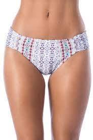 NWT La Blanca Sorrento 14 Tab Side Hipster Embroidered Bikini Bottom 134379