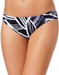 NWT La Blanca 4 Midnight Bali Hai Shirred Bikini Bottom Blue 134382