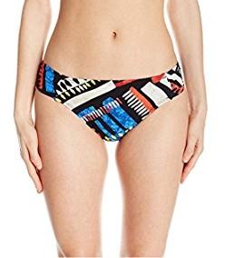 NWT La Blanca 14 African Beat Side Shirred Hipster Bikini Bottom 134384
