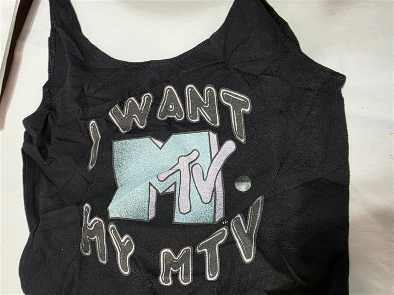 NWOT American Eagle M I Want My MTV High Cut Body Suit Cotton 134402