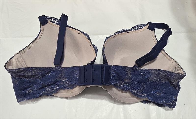 NWOT Maidenform 38B Comfort Devotion Embellished Demi Bra 9443 Blue 134406