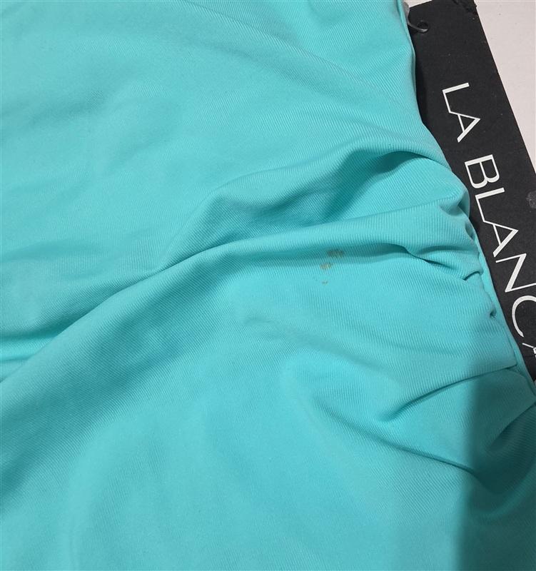 NWTD La Blanca 6 Island Goddess Lingerie Maillot Aqua 1pc Swimsuit 134408