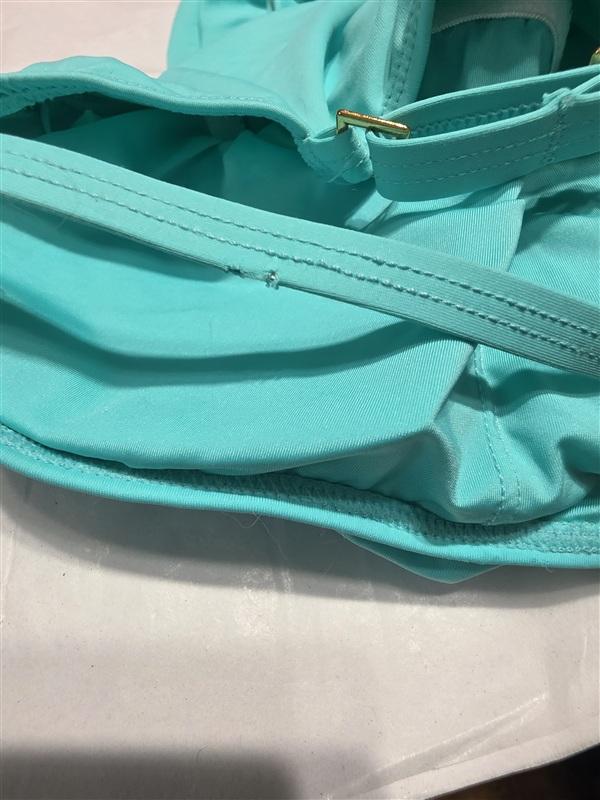 NWTD La Blanca 6 Island Goddess Lingerie Maillot Aqua 1pc Swimsuit 134408