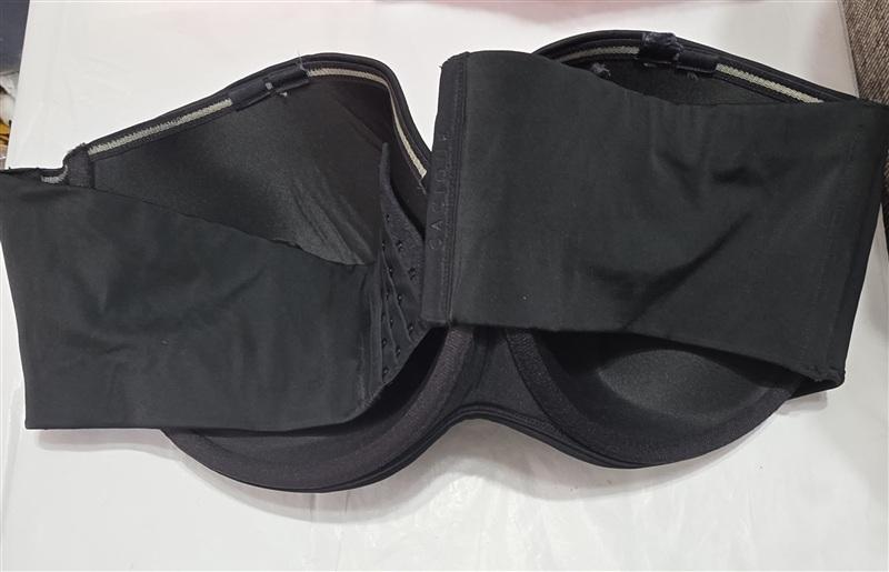 NWOTD Cacique 44DDD Smooth Boost Strapless Bra Black 134414