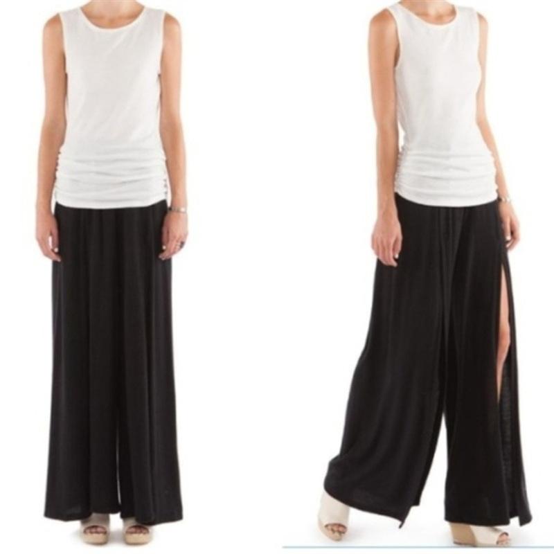 NWOT Hye Park & Lune Split Leg Palazzo Pants Gray 134437