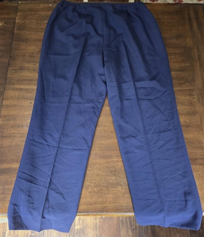 NWT Kasper 16W Kate Classic Fit Navy Blue Dress Pants Trousers 134440