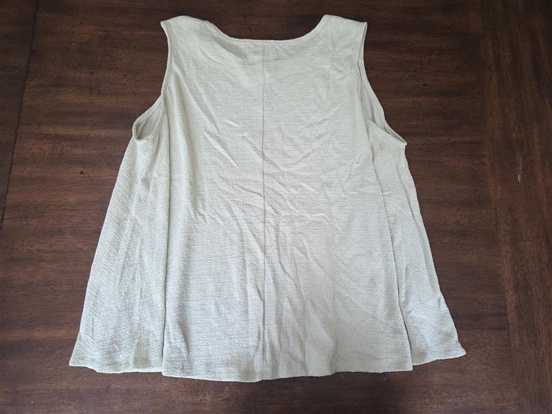 NWT Hayden XL Sample Green Swing Tank Top Oversized Blouse 134441