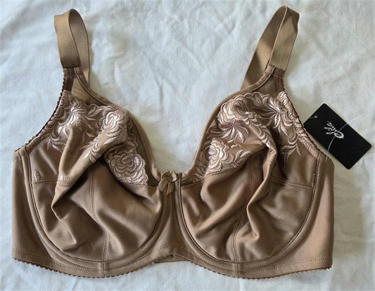 NWTD Elila 40I Embroidered Microfiber Underwire Bra 2401 Beige 134452