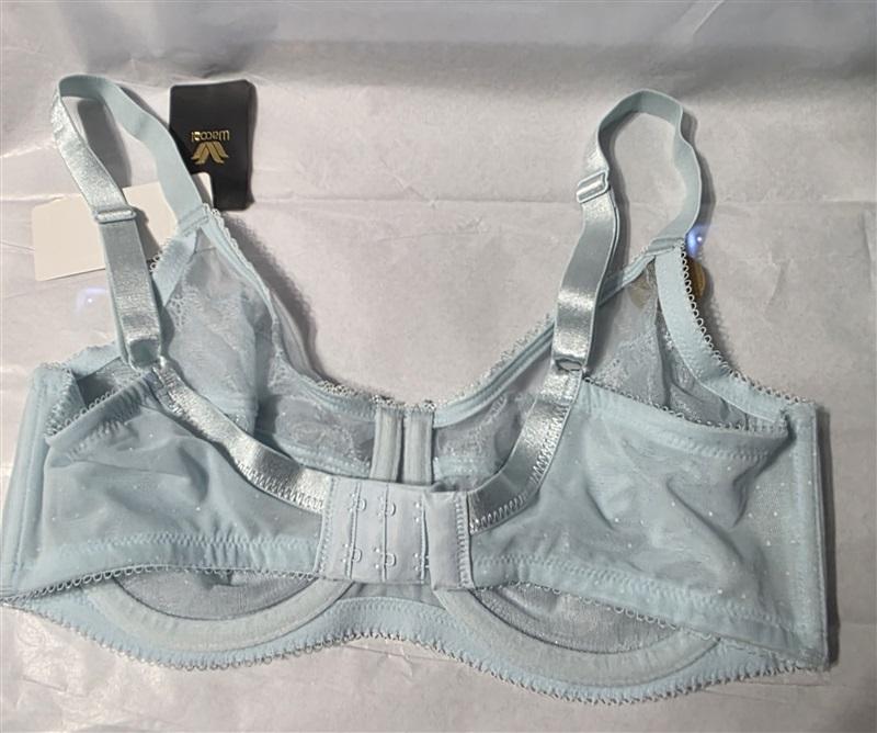 NWT Wacoal 36H Chantilly Lace Retro Chic Bra 855186 Blue 134454