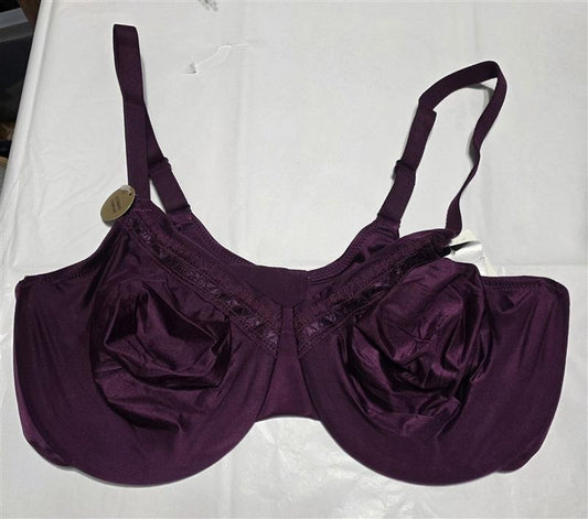 NWT Wacoal Perfect Primer 38DD Full Figure Underwire Bra 855213 Purple 134464