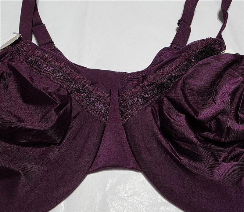 NWT Wacoal Perfect Primer 38DD Full Figure Underwire Bra 855213 Purple 134464