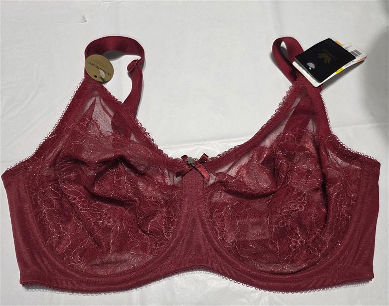 NWT Wacoal 38H Chantilly Lace Retro Chic 855186 RED 134479