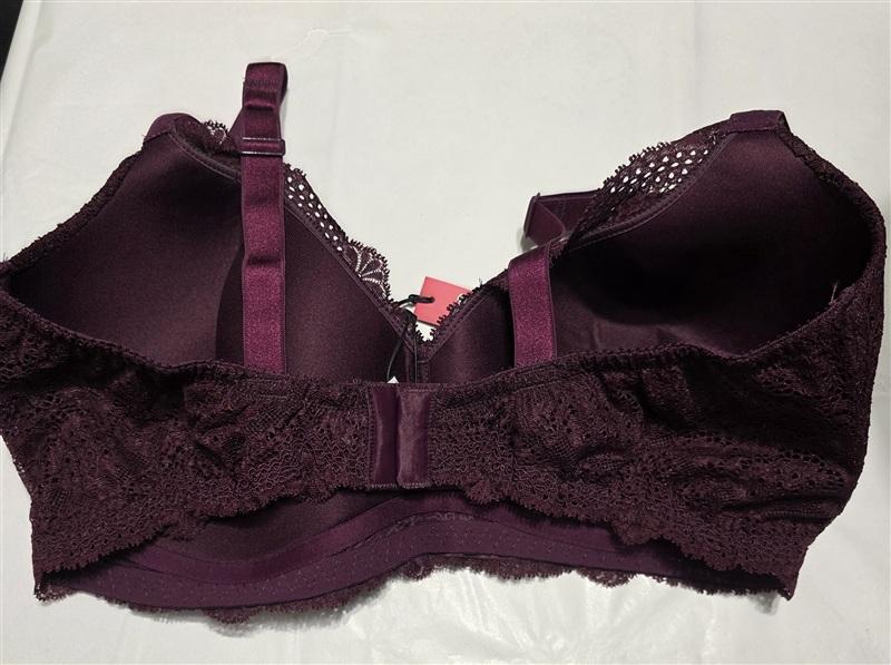 NWT Cosabella M Forte Travel Padded Curvy Lace Bralette Burgundy 134490