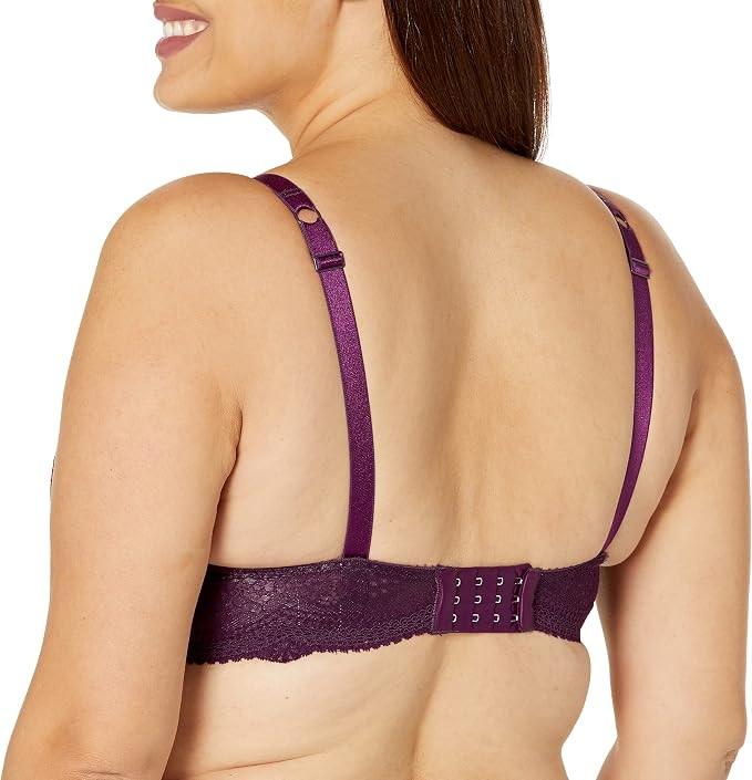 NWT Cosabella M Forte Travel Padded Curvy Lace Bralette Burgundy 134490