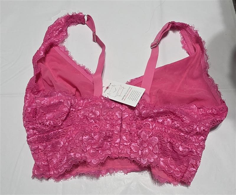 NWT Cosabella M Pret-A-Porter CURVY Longline Bralette Pink 134492