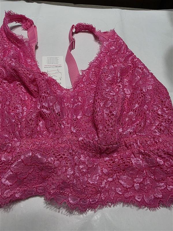 NWT Cosabella M Pret-A-Porter CURVY Longline Bralette Pink 134492
