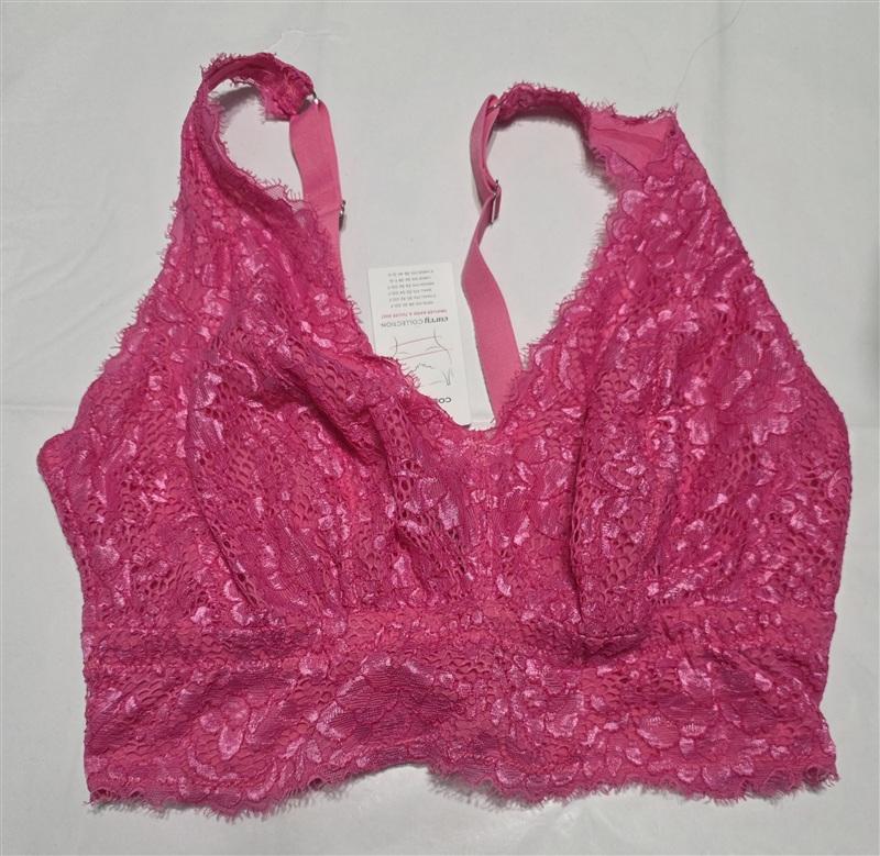 NWT Cosabella M Pret-A-Porter CURVY Longline Bralette Pink 134492
