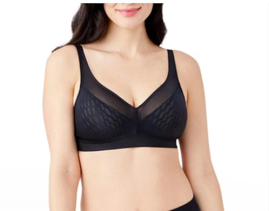 NWT Wacoal 34B Elevated Allure Wire free Bra 852336 Black 134508
