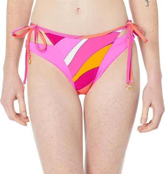 NWT Trina Turk 14 Vivid Vista Layered Tie Side Bikini Bottom Cheeky 134551