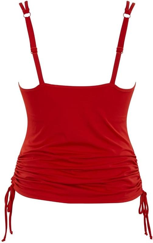 NWT Panache 38J Anya Riva Bra Sized Underwired Tankini Top Red 134553