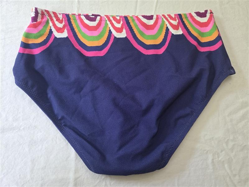 NWT Trina Turk 18W ULTRA MARINE Rainbow Swirl Hi Waist Bikini bottom 134554