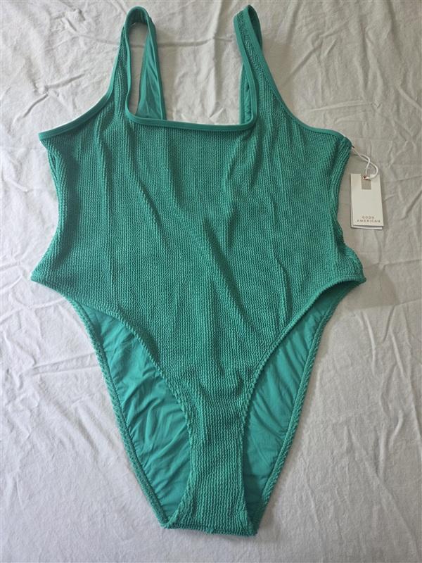 NWT Good American 2X 3X LayOut 1PC Swimsuit Pink 134576