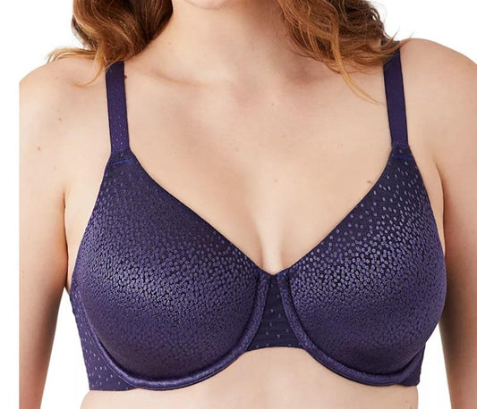 NWT Wacoal 42DD Back Appeal Underwire Bra 855303 Blue 134580
