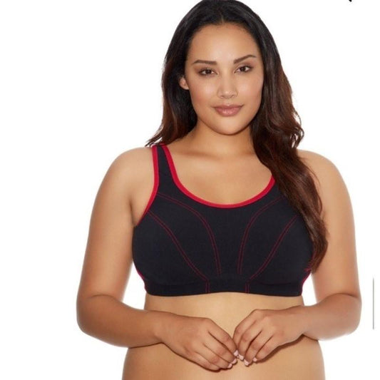 NWT Goddess 48D Synergy D6910 Black Soft Cup Sports Bra 134595