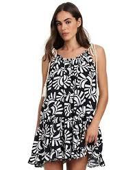 NWT Red Carter XS Black White Papyrus Dress Swim Cover Up 134603