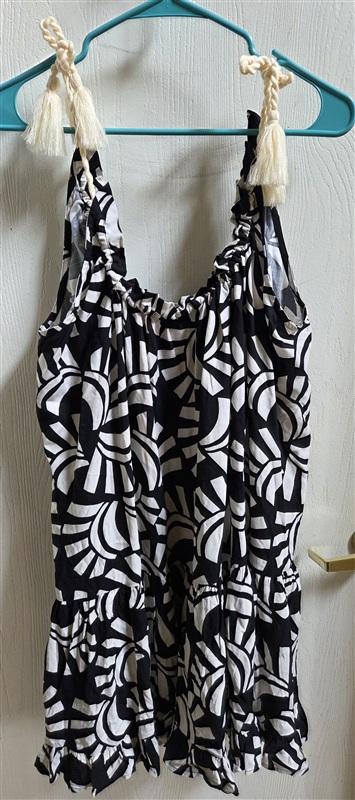 NWT Red Carter XS Black White Papyrus Dress Swim Cover Up 134603