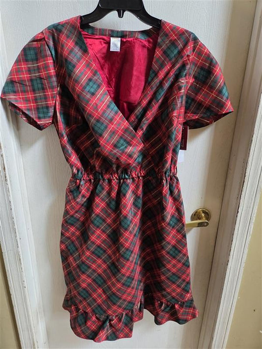 NWT Gymboree S Matching Plaid Dupioni Wrap Dress A Royal Christmas 134612