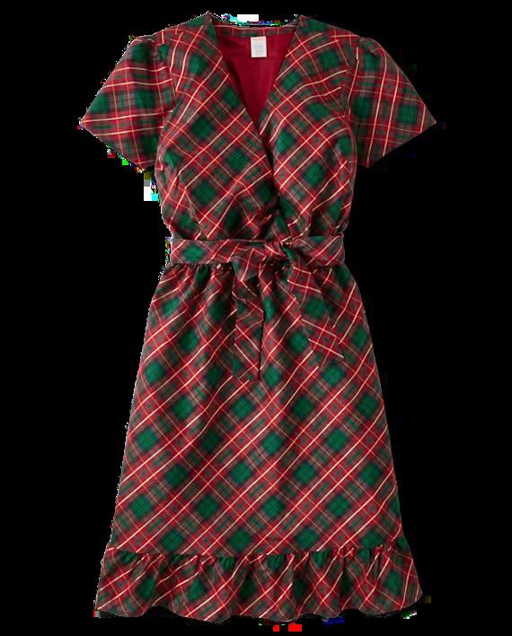 NWT Gymboree L Matching Plaid Dupioni Wrap Dress A Royal Christmas 134613