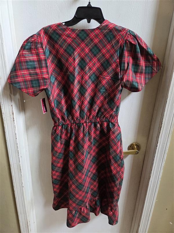 NWT Gymboree L Matching Plaid Dupioni Wrap Dress A Royal Christmas 134613