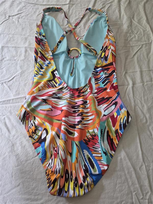 NWPT Bleu by Rod Beattie 14 Break the Mold Ring 1pc Swimsuit 134615