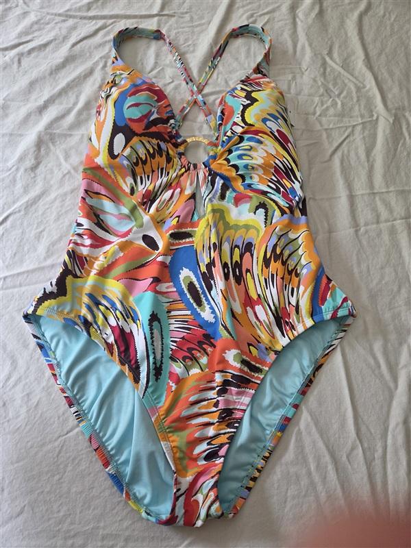 NWPT Bleu by Rod Beattie 14 Break the Mold Ring 1pc Swimsuit 134615