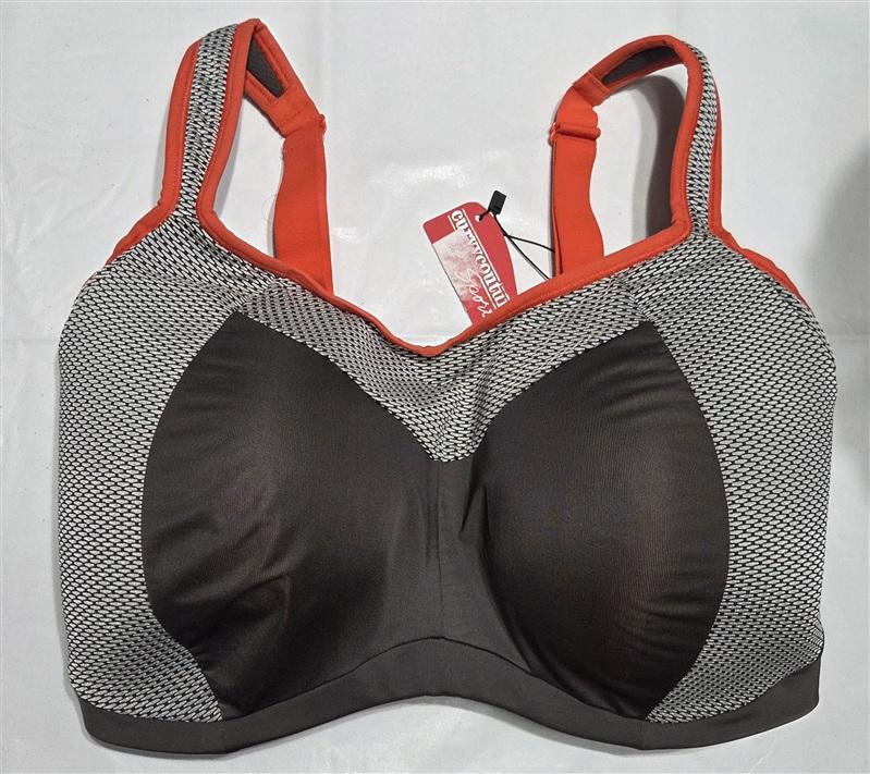 Curvy Couture 44G 1248 Confident Fit No Bounce Wire Free Sports Bra