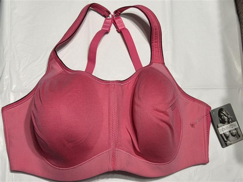 NEW Dominique 40G Zoe Pro Max Support Underwire Sports Bra 6100 Pink #134623