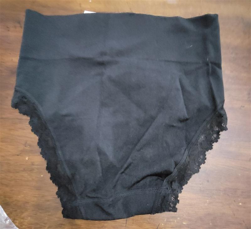 NWT Secret Treasures XXXL Wide Waistband Tummy Control Hipster Panty Blk 134624
